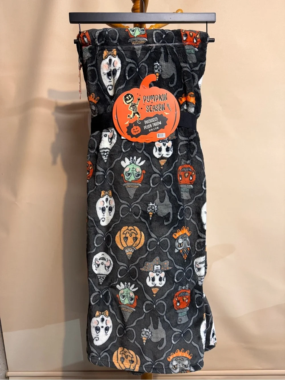 Halloween Pumpkin Season Oversized Plush Throw